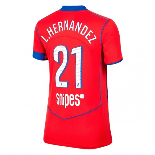 Paris Saint-Germain Lucas Hernandez #21 Replica Third Shirt Ladies 2025-26 Short Sleeve Paris Saint-Germain Lucas Hernandez #21 Replica Third Shirt Ladies 2025-26 Short Sleeve
